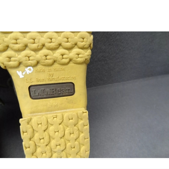 LL Bean Women 6 M Rubber Moc Rain Boot Duck Muck Brown Lo-Top 175067 Made in USA - Picture 8 of 9